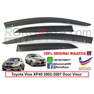 [ORIGINAL AG] Toyota Vios Orga NCP42 (1st Gen) 2002-2007 AG Door Visor Air Press Wind Deflector (Small 7cm Width)